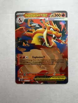 Mega Charizard Y EX 022/217 Ascended Heroes NM Double Rare Pokemon TCG - Image 1