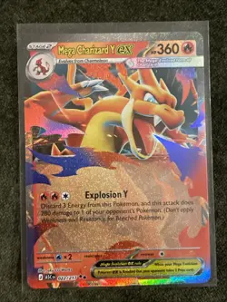 Pokemon TCG Mega Charizard Y EX 022/217 Holo Ultra Rare Ascended Heroes - Image 1