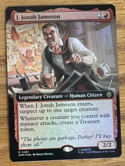 MTG Marvel Spider-Man, J. Jonal Jameson - Extended Art Foil - Image 1