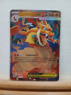 Mega Charizard Y ex 022/217 Ascended Heroes English Pokemon TCG NM - Image 1