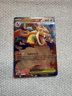 Mega Charizard Y EX 022/217 Ascended Heroes NM Double Rare Pokemon TCG - Image 1