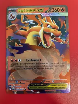 Mega Charizard Y Ex 022/217 Ascended Heroes Pokemon TCG Card EN NM/M - Image 1
