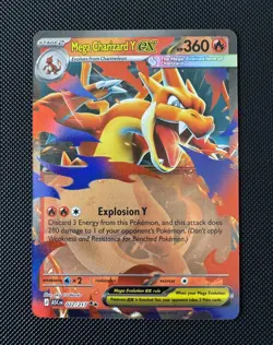 Mega Charizard Y ex - 022/217 - Ascended Heroes - Double Rare Pokemon TCG Card - Image 1
