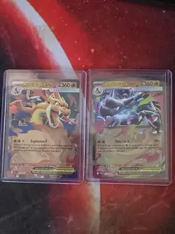 Pokemon TCG Mega Charizard Y EX 022 and Mega Charizard X EX 013 Bundle - Image 1