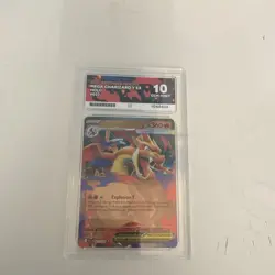 Pokemon TCG Mega Charizard Y EX Full Art Holo 2026 Ascended Heroes #022 Ace 10 - Image 1