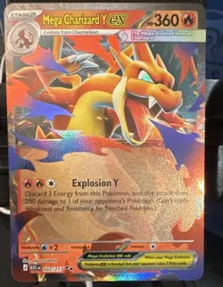 Pokemon TCG Ascended Heroes Mega Charizard Y EX 022/217 Double Rare - Image 1