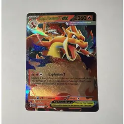 Mega Charizard Y EX 022/217 Full Art Holo EX 360 HP English Pokemon TCG - Image 1