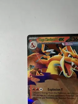 Mega Charizard Y EX 022/217 Full Art Holo EX 360 HP English Pokemon TCG - Image 3