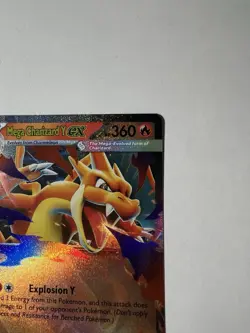 Mega Charizard Y EX 022/217 Full Art Holo EX 360 HP English Pokemon TCG - Image 4