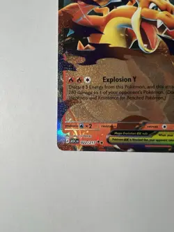 Mega Charizard Y EX 022/217 Full Art Holo EX 360 HP English Pokemon TCG - Image 5