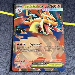 Pokemon TCG Mega Charizard Y Ex 022/217 Ascended Heroes NM - Image 1