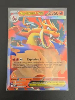 Pokemon TCG Mega Charizard Y Ex 022/217 Ascended Heroes Card - Image 1