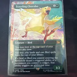 MTG Final Fantasy Traveling Chocobo Borderless Foil #406 M0406 NM/M - Image 1
