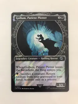 Gollum Patient Plotter Surge Foil Showcase MTG Magic Gathering Card NM Mint LTR - Image 1