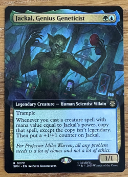 MTG Marvel Spider-Man, Jackal, Genius Geneticist - Extended Art - Image 1