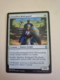 Dauntless Bodyguard 14/269 MTG NM Dominaria (C) - Image 1