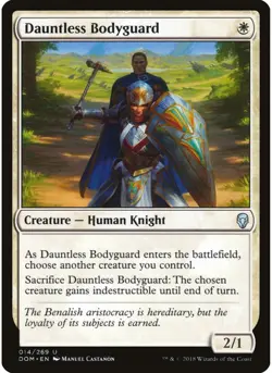 Dauntless Bodyguard 14 MTG NM - Dominaria - Image 1