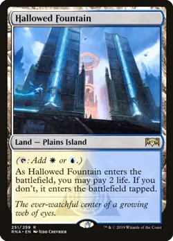 Hallowed Fountain #251, Ravnica Allegiance Regular, Magic the Gathering - Image 1