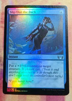 Slip Out the Back (Foil) MTG Streets of New Capenna (SNC) NM - Image 1