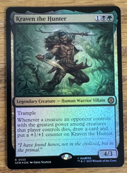 MTG Marvel Spider-Man, Kraven the Hunter - Foil - Image 1