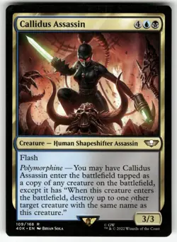 Callidus Assassin 109 Universes Beyond: Warhammer 40,000 Magic: The Gathering NM - Image 1