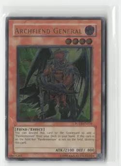 Archfiend General FOTB-EN019 Rare Force of the Breaker Yu-Gi-Oh Heavily Played - Image 1