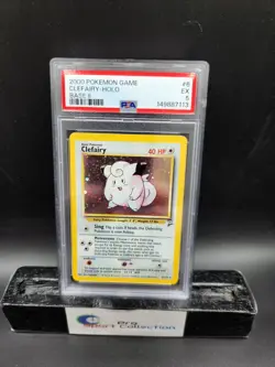 2000 POKEMON GAME BASE SET 2 CLEFAIRY HOLO #6 PSA 5 VINTAGE WOTC - Image 1