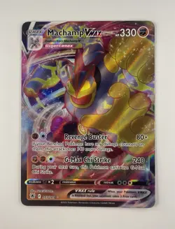 Pokemon TCG Machamp VMAX 073/189 Astral Radiance Holo Rare NM - Image 1