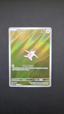Pokemon TCG Slakoth Card 212/191 Illustration Rare, Surging Sparks Series NM - Image 1