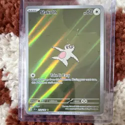 Pokemon TCG Slakoth 212/191 Sv08 Surging Sparks Illustration Rare Holo EN 60HP - Image 1