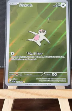 Pokemon TCG Slakoth 212/191 Sv08 Surging Sparks Illustration Rare Nm/M - Image 1