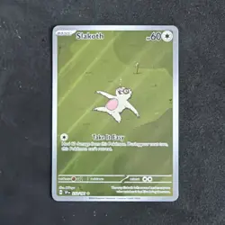 Pokemon TCG Slakoth 212/191 SV08 Surging Sparks Illustration Rare Holo 60 HP EN - Image 1