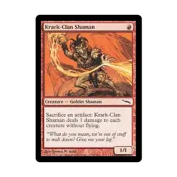 WOTC MtG Mirrodin Krark-Clan Shaman (C) NM - Image 1