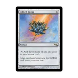 WOTC MtG Mirrodin Gilded Lotus (R) NM - Image 1