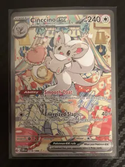 POKEMON TCG Chaos Rising CINCCINO EX SIR Special Illustration Rare Card 119/086 - Image 4