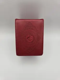 Ultra PRO Magic The Gathering Red Mana Deck Box Faux Leather Card Case - Image 1