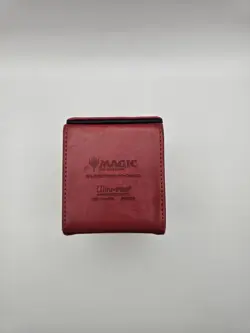 Ultra PRO Magic The Gathering Red Mana Deck Box Faux Leather Card Case - Image 4