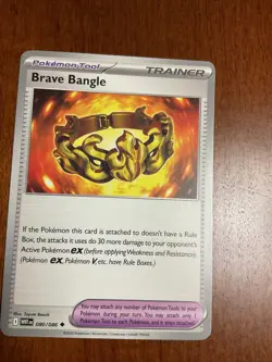 Brave Bangle 080/086 White Flare Regular Pokemon TCG Card - Image 1