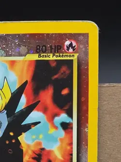 RARE 2001 Reverse HOLO Pokemon Card -Entei #34 Black Star Promo - Image 3