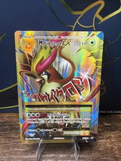 Pokemon Mega-Pidgeot-EX Evolutions Holo Full Art Ultra Rare Card 105/108 - Image 1