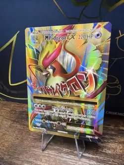 Pokemon Mega-Pidgeot-EX Evolutions Holo Full Art Ultra Rare Card 105/108 - Image 3