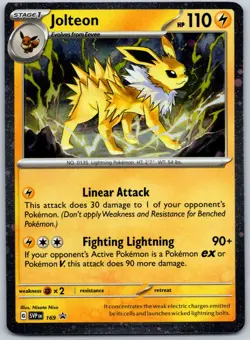 Jolteon - (Cosmos Holo) Holo Rare SV: Scarlet & Violet Promo Cards 169 NM - Image 1