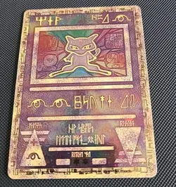 Pokemon TCG Ancient Mew Holo Card 1999/2000 X1 Swirl Near Mint - Image 1