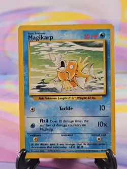 Pokemon TCG Base Set Card | Magikarp 35/102 Uncommon LP - Image 1