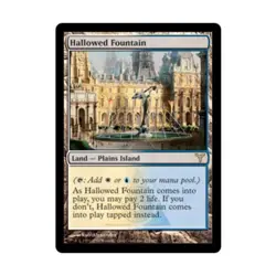 WOTC MtG Dissension Hallowed Fountain (R) NM - Image 1