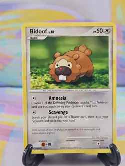 Pokemon TCG Diamond & Pearl Card | Bidoof Lv. 10 70/130 Common - Image 1
