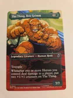 The Thing, Ben Grimm (Borderless) X1 MSH MTG Marvel Super Heroes - Image 1