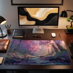 Enchanted Cherry Blossom MTG Mat - MTG Playmat - Image 2
