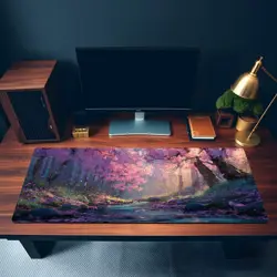 Enchanted Cherry Blossom MTG Mat - MTG Playmat - Image 3
