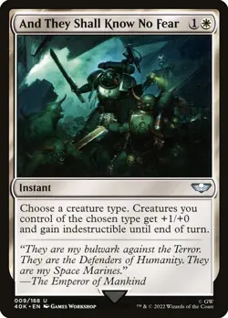 And They Shall Know No Fear-Warhammer 40,000 Commander-Regular-9-NM - Image 1